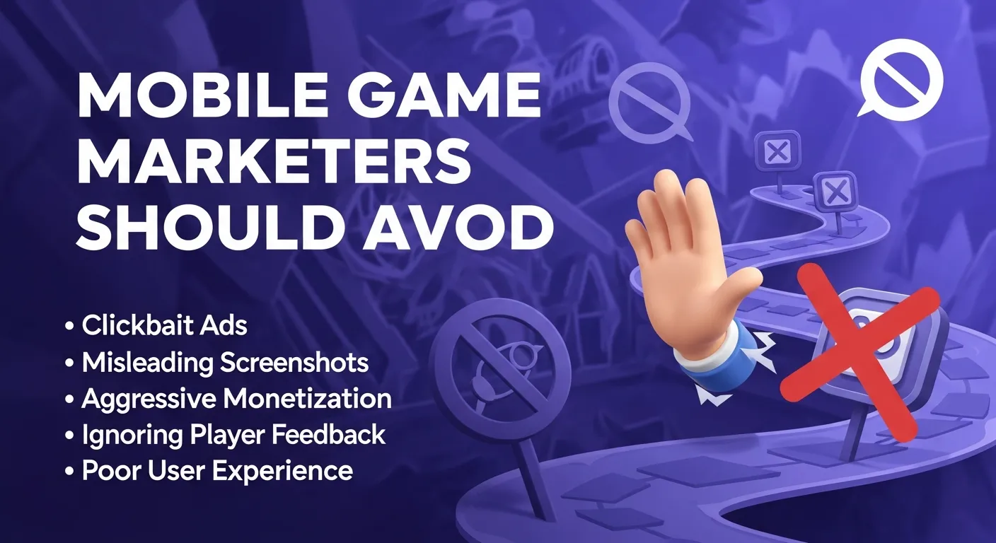 What Mobile Game Marketers Should Avoid