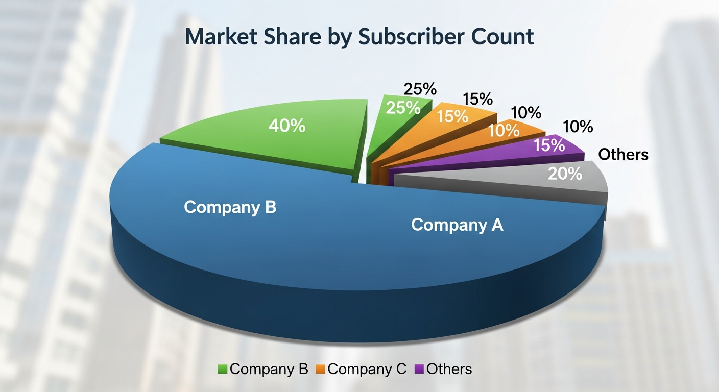 Market Share by Subscriber Count